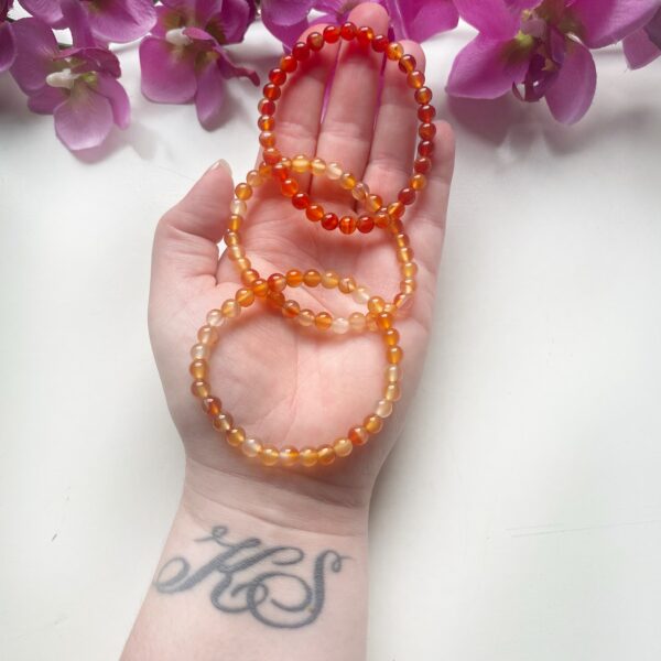 Carneool armband 6 mm