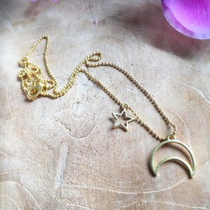 Sieraden set Golden Moon and Star