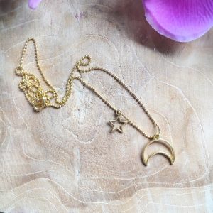 Sieraden set Golden Moon and Star