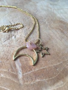 Ketting Golden Moon - Star - Zonnesteen