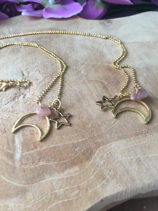 Ketting Golden Moon - Star - Zonnesteen