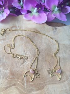 Ketting Golden Moon - Star - Zonnesteen