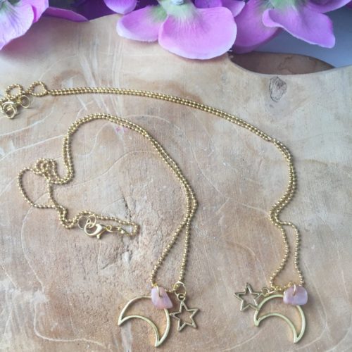 Ketting Golden Moon - Star - Zonnesteen