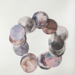 Maanfasen - gekleurd - 45 stickerset - inclusief edelsteentjes