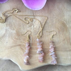 Ketting en oorbellen Zonnesteen