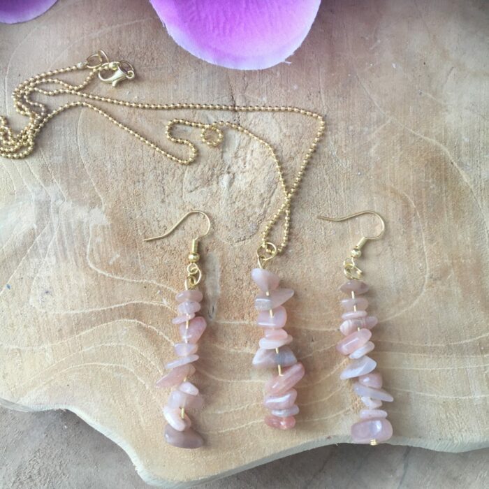 Ketting en oorbellen Zonnesteen