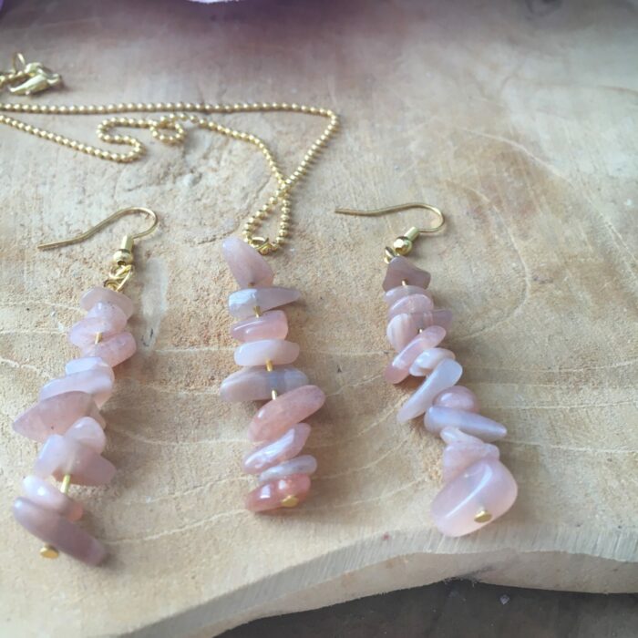Ketting en oorbellen Zonnesteen