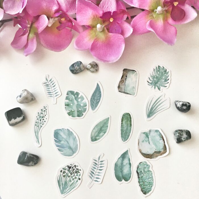 Groene blaadjes stickers