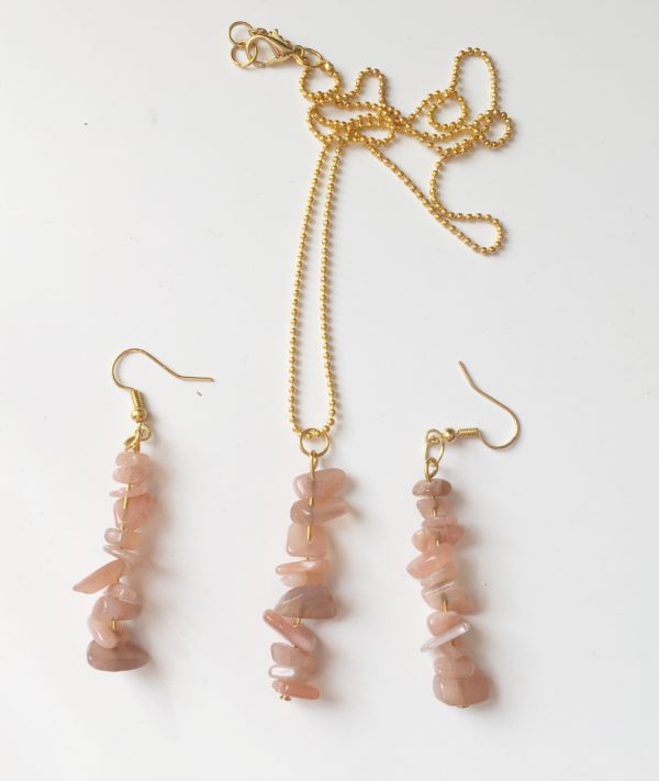 Ketting en oorbellen Zonnesteen