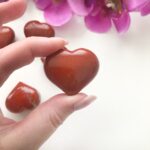 Jaspis, Rode puffy hart - ongeveer 4 cm