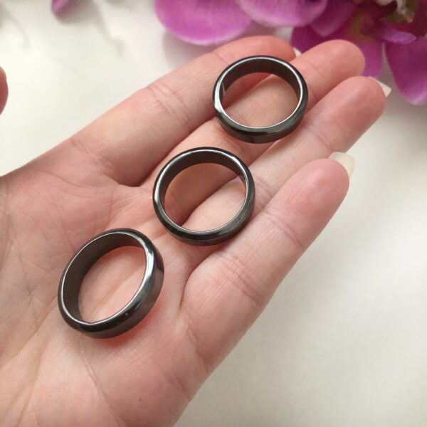 Hematiet ring - plat - maat 20