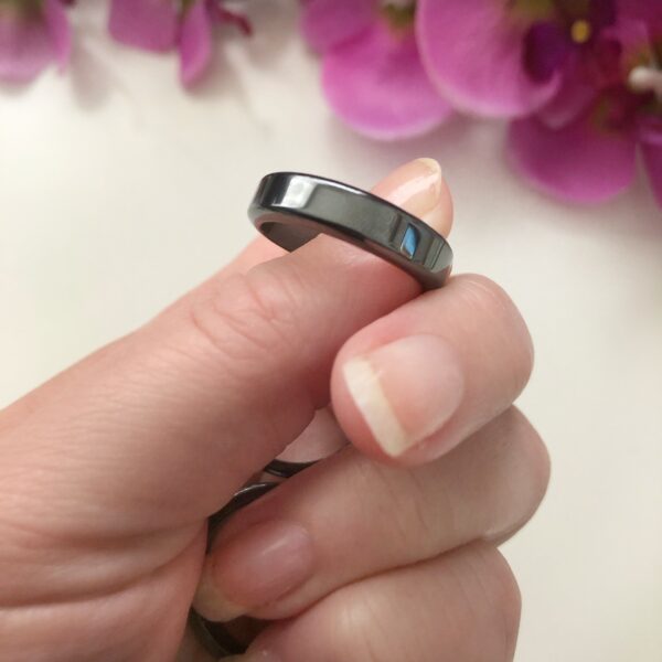 Hematiet ring - plat - maat 20