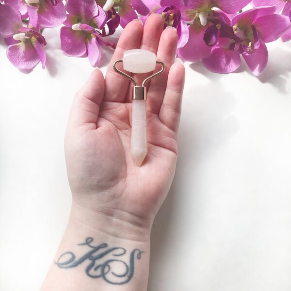 Rozenkwarts massage roller - 8 cm