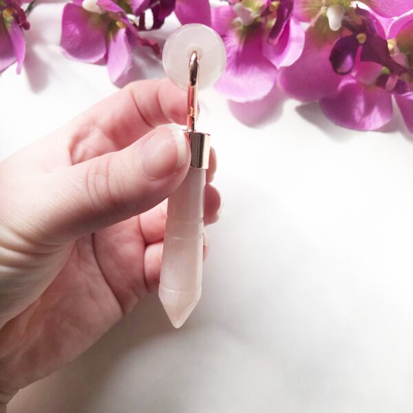 Rozenkwarts massage roller - 8 cm