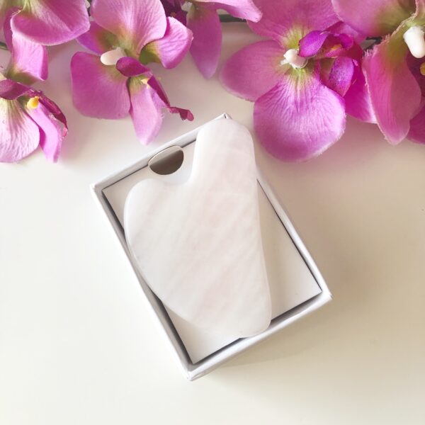 Rozenkwarts Gua Sha - 8 cm