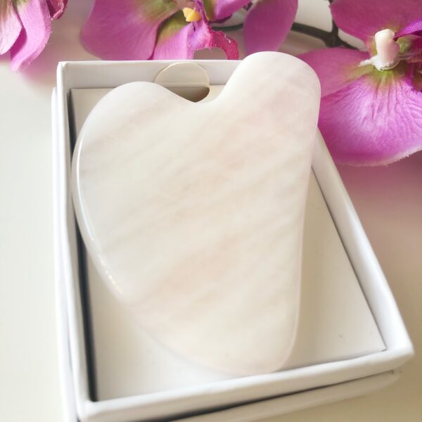 Rozenkwarts Gua Sha - 8 cm