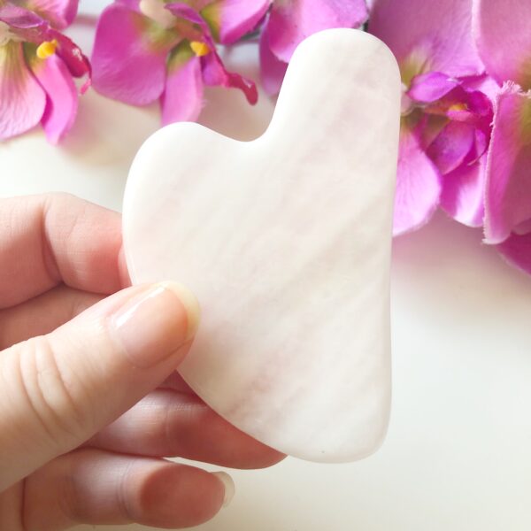 Rozenkwarts Gua Sha - 8 cm