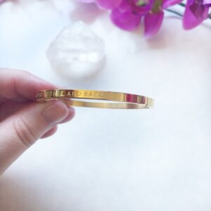 Goudkleurige RVS armband - I love you to the moon and back