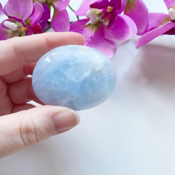 Blauwe calciet - handsteen - jumbo - 4