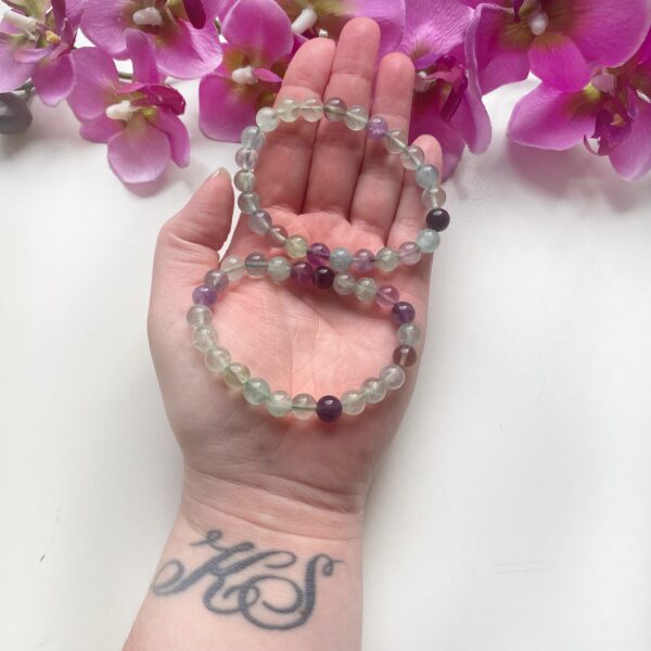 Fluoriet - armband - 8 mm