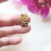 Moon hanger - gold - met strass-steentjes - ketting