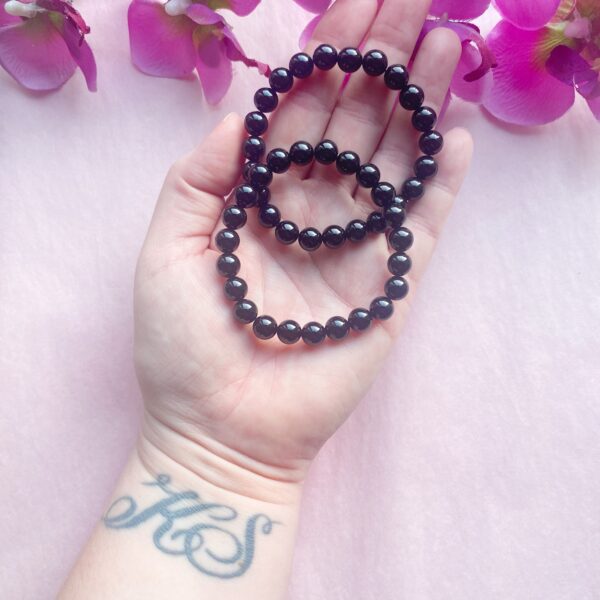 ONYX - ARMBAND - 8MM - kracht - doorzettingsvermogen - tegen negatieve energie