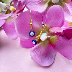 Oorbellen - Evil Eye protection - Goudkleur - Haakje